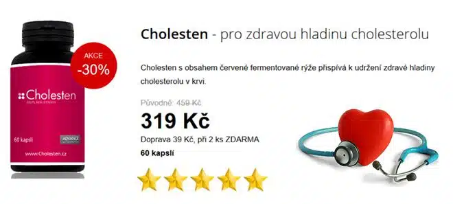 Cholesten recenze - Oblíbený, účinný a přírodní léky na snížení cholesterolu
