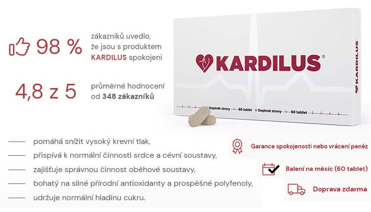 Kardilus recenze: Pomáhá snižovat vysoký krevní tlak a vysoký cholesterol