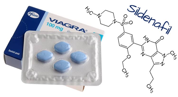 Hlavní složkou Viagra léku na erekci je Sildenafil